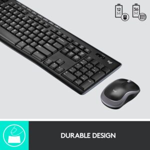 amazon basics Wired Keyboard with 104 Keys for Windows, Mac OS Computer